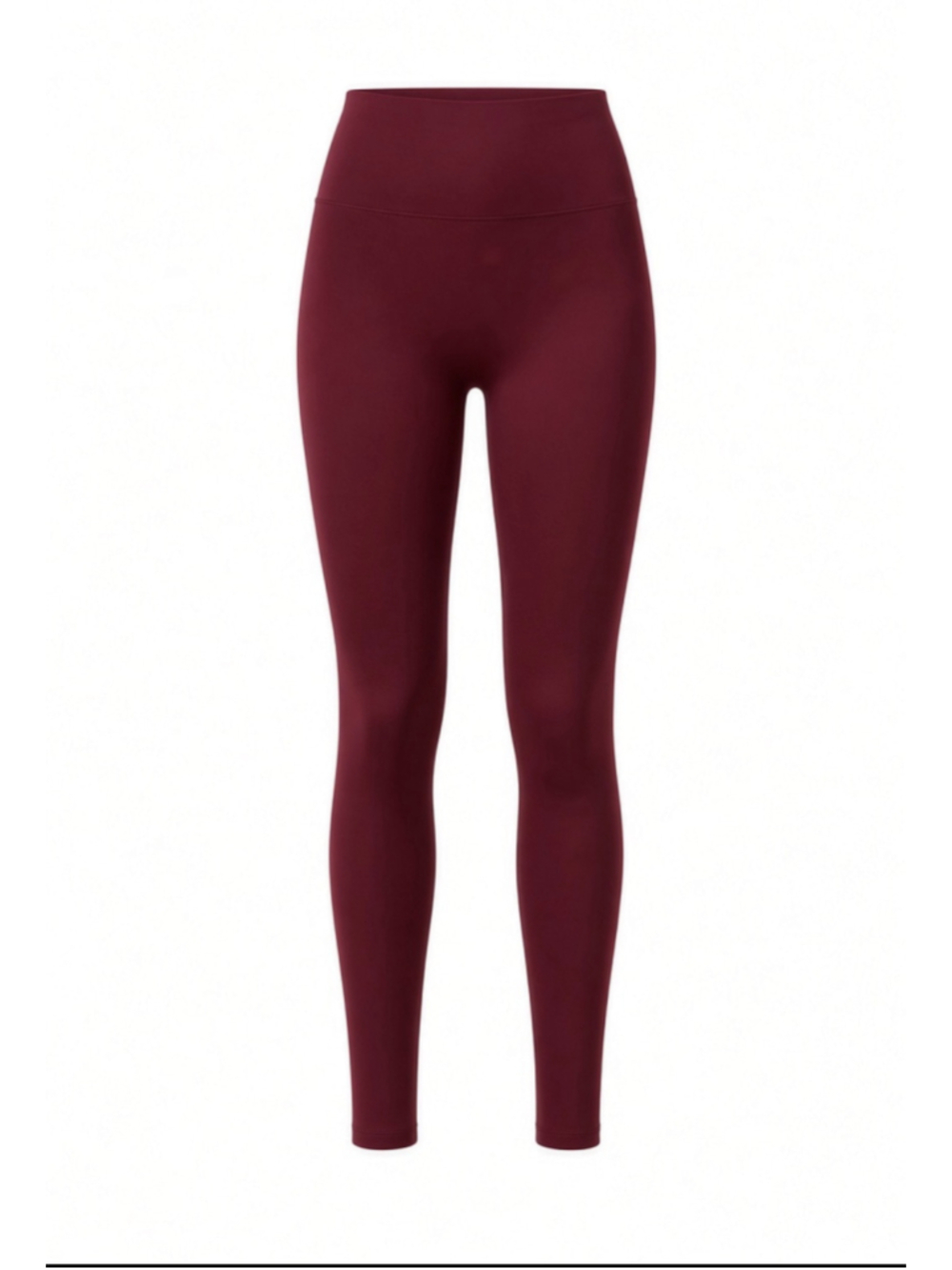 NUX Sensil High Rise Seamless Red Ankle Yoga Leggings Stretch Size L